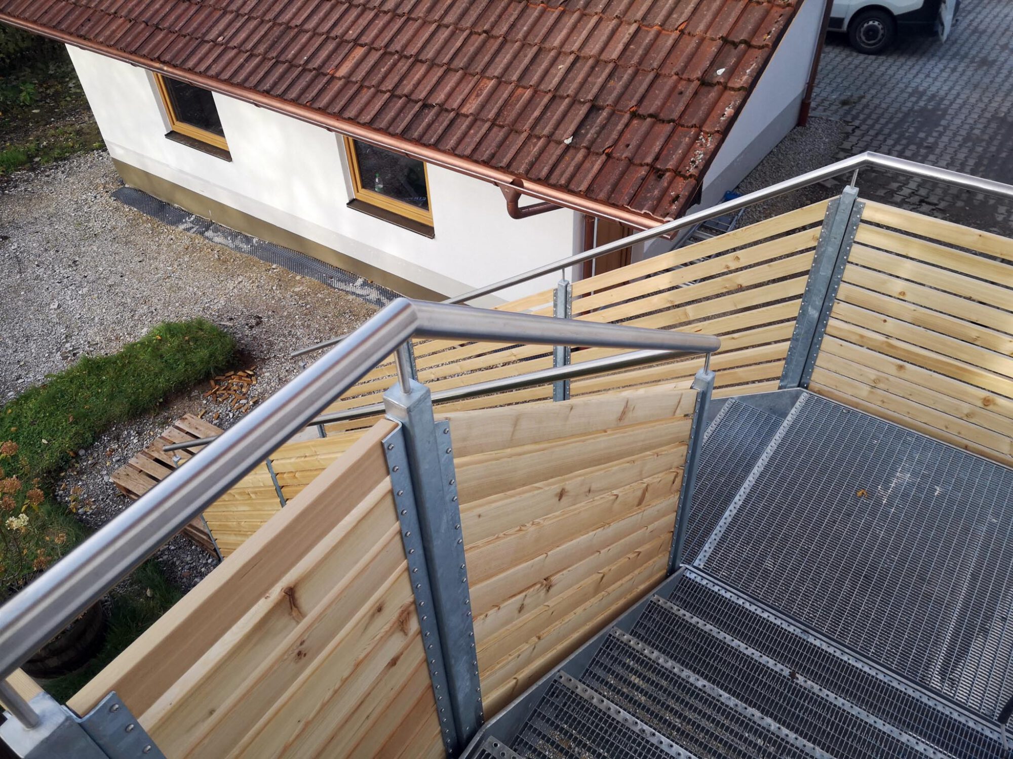 Balkon mit Treppe 3